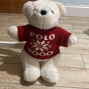Ralph Lauren Red and White Holiday Bear